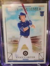 2024 Panini Boys Of Summer Evan Carter Rookie Card #104/275