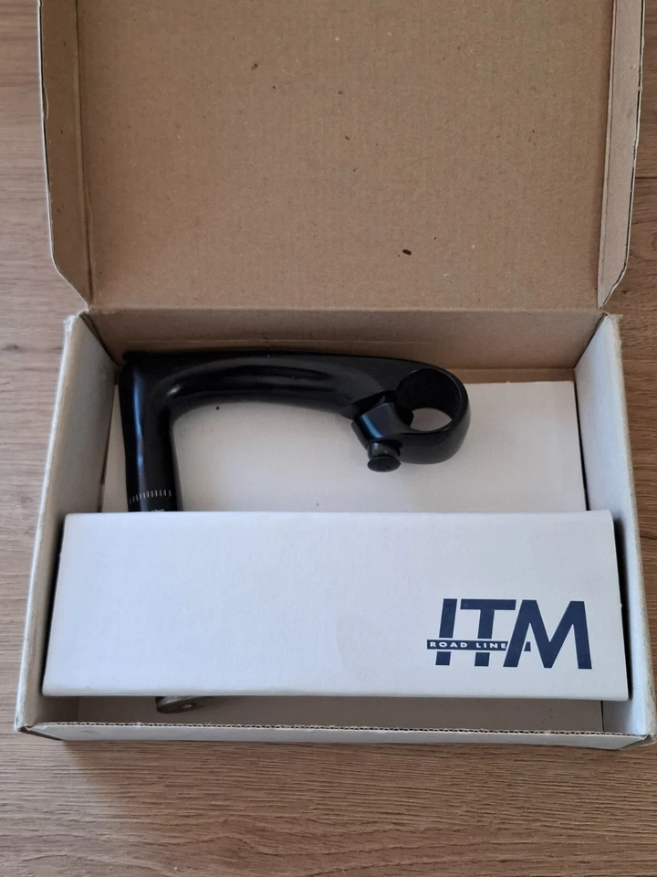 Piezas de bicicleta retro nuevas en caja nos itm 700 réplica vástago carretera 22,2 mm 125 mm acabado Ti Foto 2 de 4