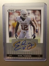 Earl Thomas III Rookie AUTO 2010 SAGE HIT #A60 Autograph Seahawks 