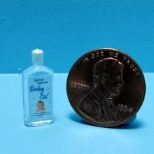Dollhouse Miniature Detailed Replica Baby Oil Bottle G089