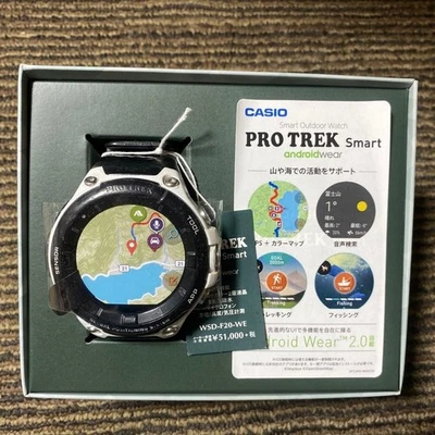 Raro) Reloj de Pulsera Casio Pro Trek Smart WSD-F20-WE Color Blanco Limitado en Todo el Mundo - Imagen 1 de 4