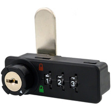 Keyless Entry Keypad Door Lock for Cabinets and Lockers 3 Digit Code ABS