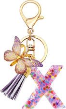 Initial Letter Keychain for Women Gift for Young Teenage Girl Gifts for Christma