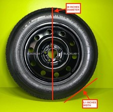 SPARE TIRE 155/90-17" FITS:2026 HONDA CRV CR-V (28 INCHES TIRE DIAMETER)