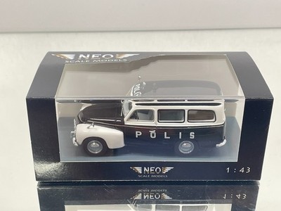 NEO SCALE MODELS 43644 VOLVO DUETT POLIS 1956 LIM.ED -BLACK 1:43- GOOD IN BOX