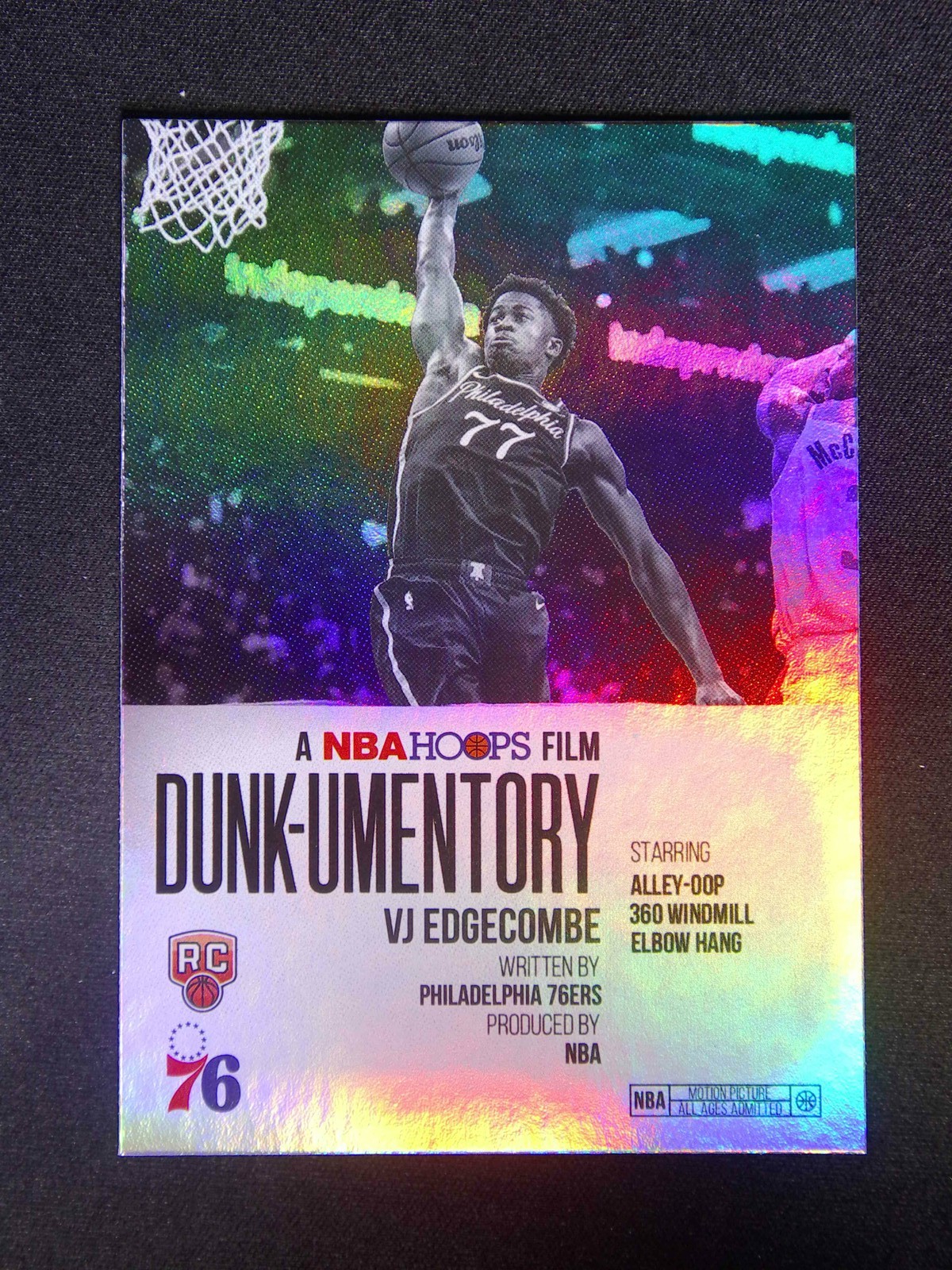 VJ Edgecombe 2025 Topps Hoops #D-13 Dunk-umentory Price Guide 