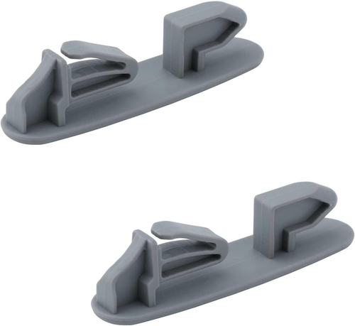 2Pcs Dishwasher Upper Rack Slide Rail Stop Clips for WP8565925, Premium ...