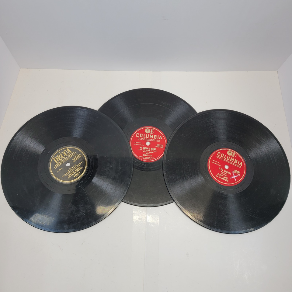 Lot of 3 vintage 10 inch 78 rpm records various artists | eBay