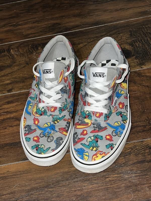 Vans Doheny Dragon Explore Skate Shoes Sneakers Boys Youth Size 6 Gray