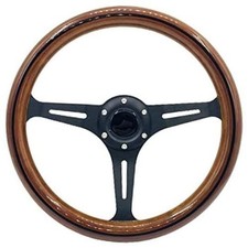 15 Classic Wood Grain Steering Wheel Black Spokes 380mm Grant Wooden-04 15 Classic Wood Grain Steering Wheel Black Spokes 380mm Grant Wooden-04