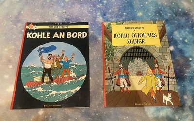 Tim Und Struppi Kohle An Bord & König Ottokars Zepter Recht Guter Zustand