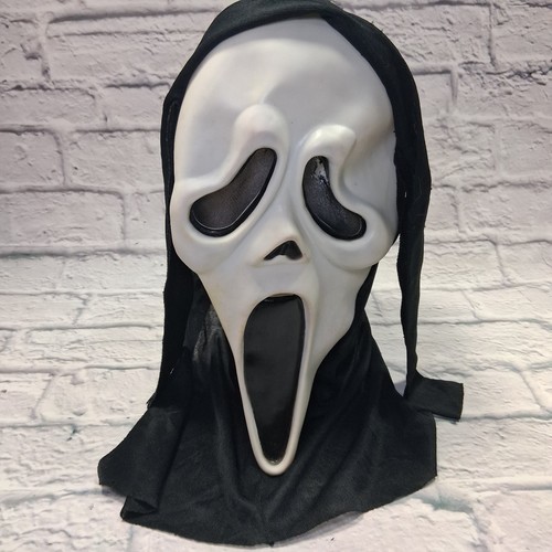 Vtg Scream Ghostface Mask Squinty Eyes Easter Unlimited Inc MK Glow In The Dark