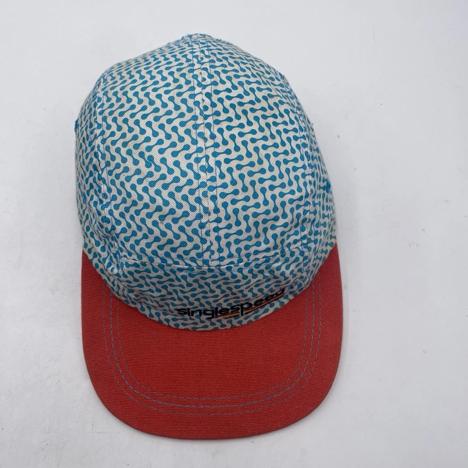 Gorra de ciclismo de una sola velocidad sombrero logotipo bicicleta correa ajustable correr repelente al agua Foto 4 de 4