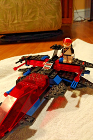 Lego Space Police 6781 : Sp-Striker 98% COMPLETE  (lights up! works!)