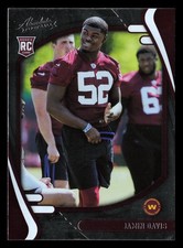 Jamin Davis 2021 Panini Absolute #178 Washington ROOKIE BUY10GET5FREE