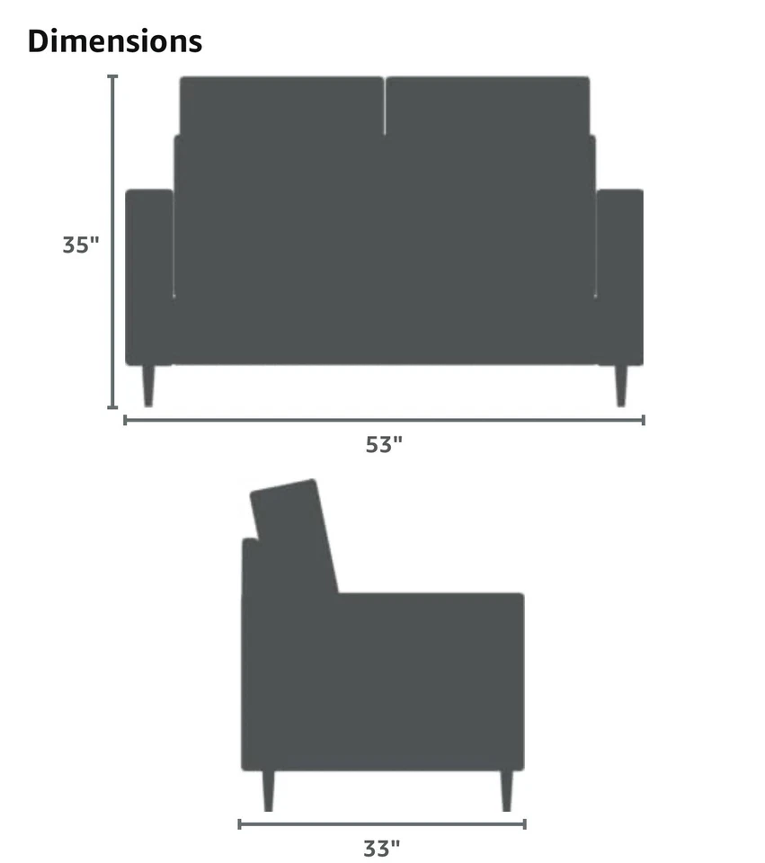 EDENBROOK LYNNWOOD TAPIZADO MEDIADOS DE SIGLO MODERNO LT. GRIS MECHÓN Foto 4 de 4