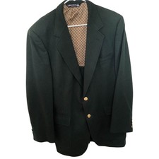 John Alexander Vintage Green Wool Blazer, Sz L