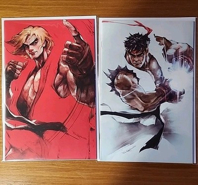 Street Fighter #1 Ken & Ryu Virgin Set NYCC & SDCC Ivan Tao