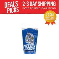 Additive-Free Light Grey Sea Salt - 6 x 8 Ounce - Ideal for Refilling Grinders