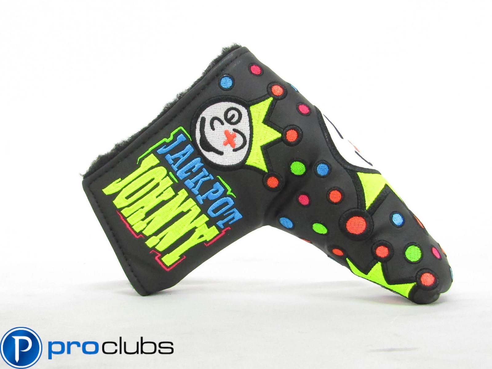 NEW SCOTTY CAMERON JACKPOT JOHNNY NEON CUSTOM SHOP BLADE PUTTER HEADCOVER 514482