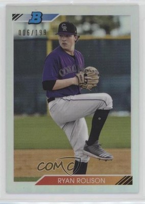 2020 Bowman Heritage Chrome Prospects Refractor 6/199 Ryan Rolison #92CP-RR da9