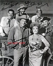 GUNSMOKE - CAST Autographed Signed 8x10 Reprint Photo !!