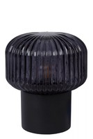 Tischlampe Rauchglas Schwarz 18 Cm E14 GemüTliche Tischleuchte Nachttisch