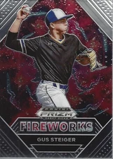 2020 Panini Prizm Draft Picks Fireworks #9 Gus Steiger - NM-MT
