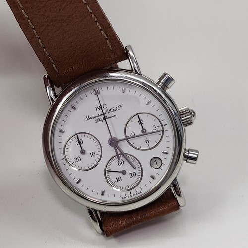 IWC Portofino Chronograph Ladies 25 mm Steel Leather Quartz Watch