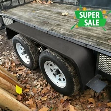 13"-15" Tires Steel Diamond Tread Plate Tandem Axle Trailer Fenders 10"x72"x13"