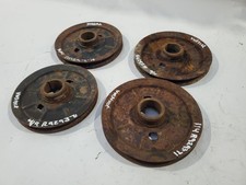 Vintage Vw Air Cooled Set Of 4 Engine Pulleys Beetle Bug