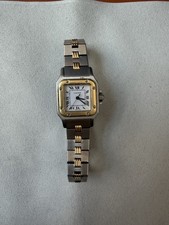 Cartier Santos Carrée 24mm 18K Yellow Gold & Steel Watch 0902