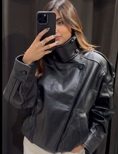 TikTok Viral Zara Dupe Faux Leather Jacket - Size XS/6-10