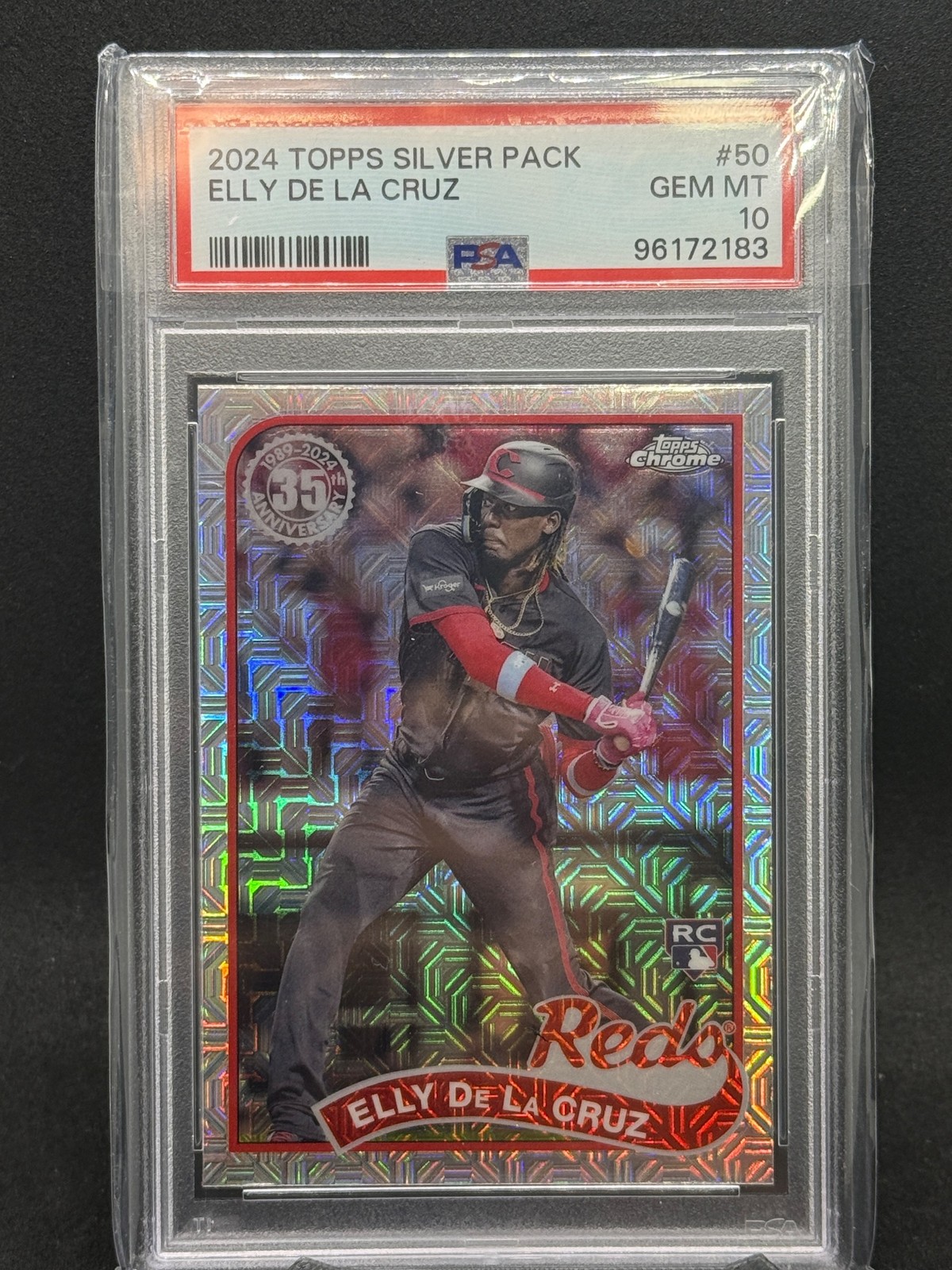 2024 Topps Silver Pack #50 Elly De La Cruz PSA 10 Rookie view 1