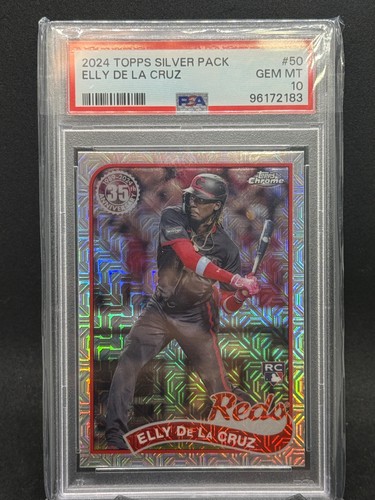 2024 Topps Silver Pack #50 Elly De La Cruz PSA 10 Rookie