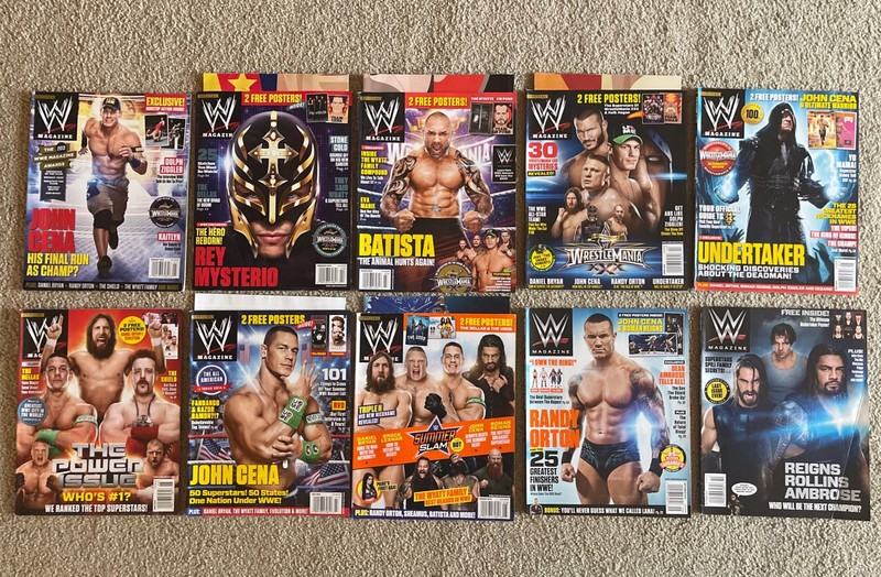 WWE Magazine 2014 Lot of 10 - January thru October With Posters **READ**