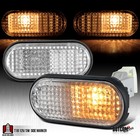 Fits 1992-1995 Honda Civic Fender Side Marker Lights Signal Lamps Left+Right