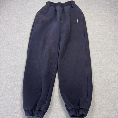 Comfrt Sweatpants Mens Small Blue Fleece Elastic Waist Pockets Lined Tapered