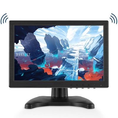 10'' inch HDMI HD Monitor Screen VGA BNC AV for PC CCTV Security Camera US Plug
