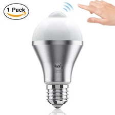 Motion Sensor Light Bulb Smart Auto On/Off Security Lights For Outdoor Use