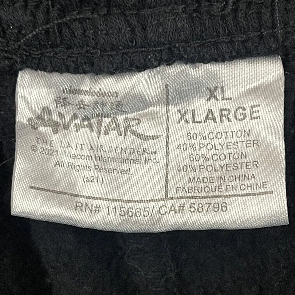 Pantalones deportivos Nickelodeon Avatar para niños talla XL negros The Last Airbender Hang Foto 2 de 4