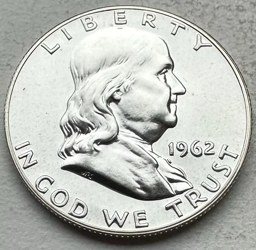 1962 Proof Franklin Half Dollar 90% Silver-INV#8518