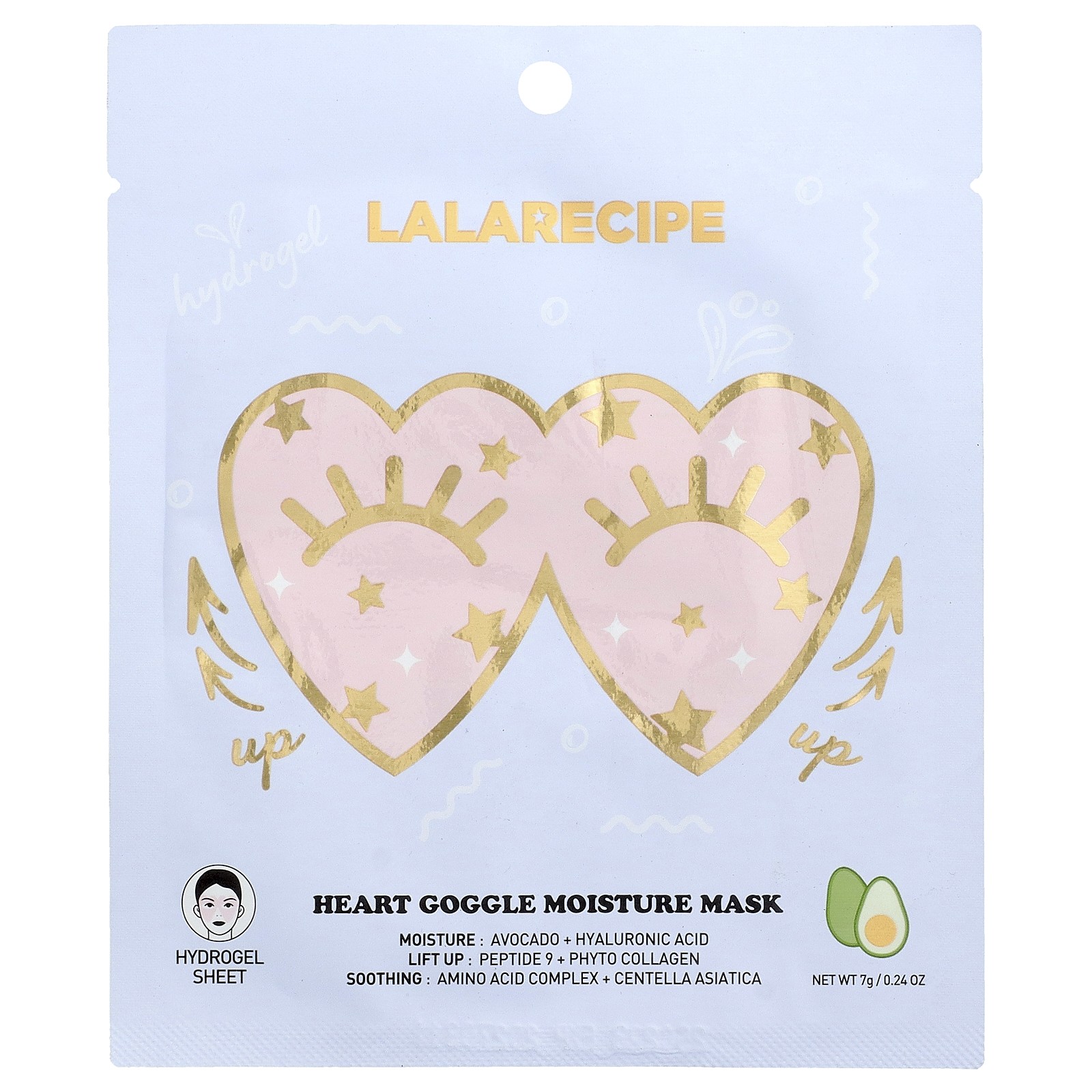 Heart Goggle Moisture Beauty Mask, 1 , 0,24  (7 )