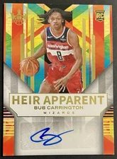 2024 Panini Court Kings Heir Apparent /125 Bub Carrington #HA-BUB Rookie Auto RC