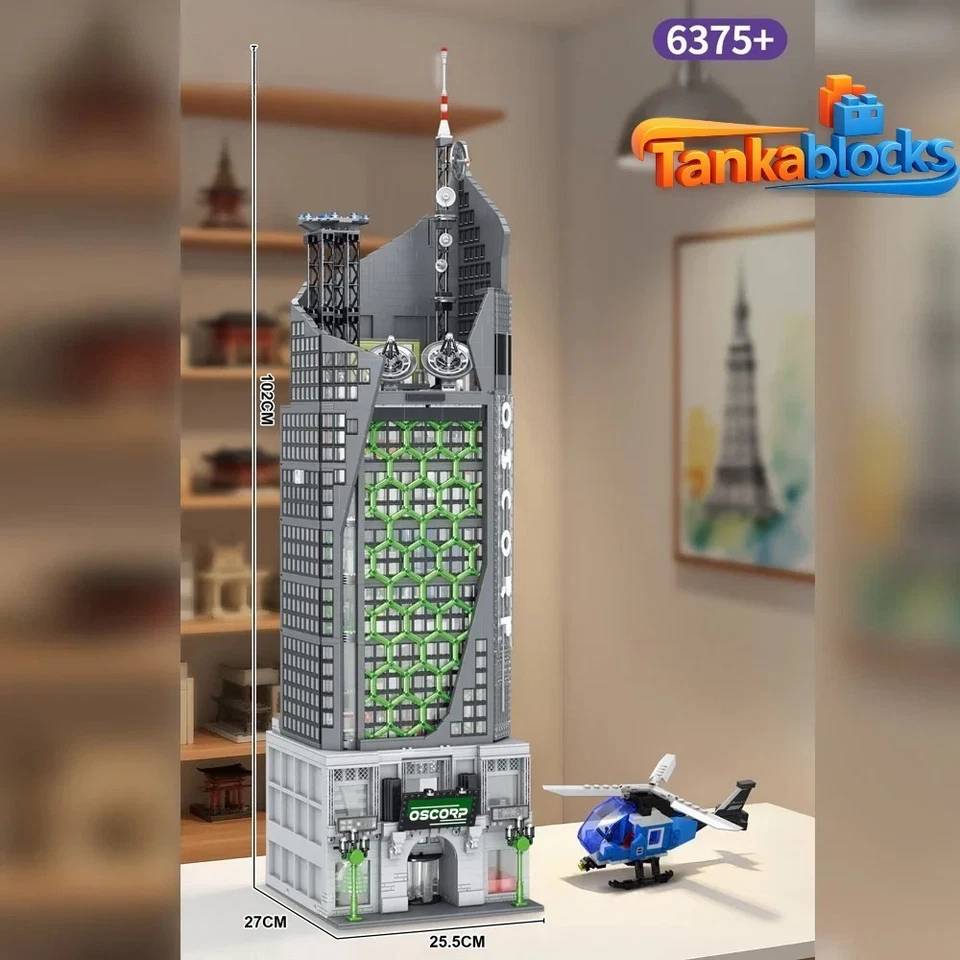 Increíble Spider-Man Torre Oscorp bloques de construcción 6735 piezas regalo de Navidad de cumpleaños Foto 2 de 4