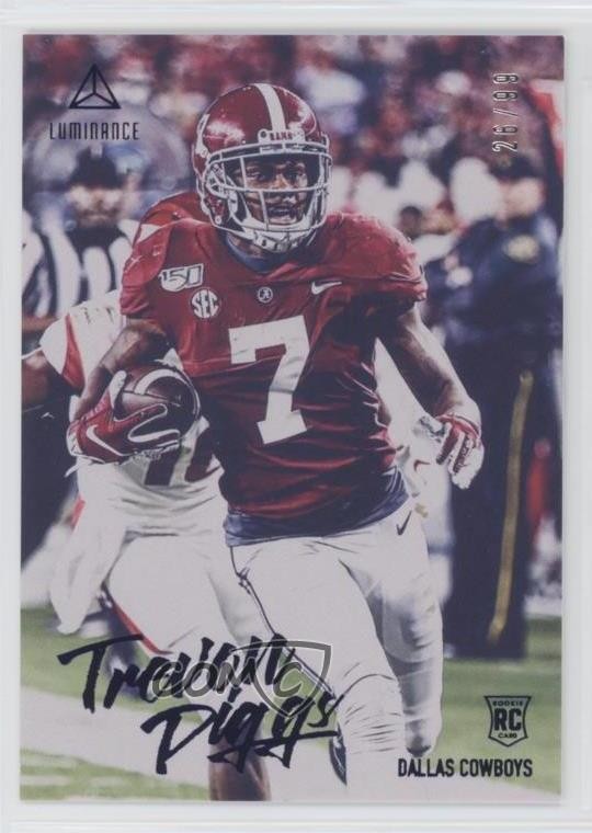 2020 Panini Luminance Rookies Blue 26/99 Trevon Diggs #133 Rookie RC iu7
