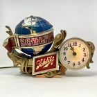 Vintage 70s Schlitz Beer Rotating Globe Clock – Lights & Motion Works – *Read*