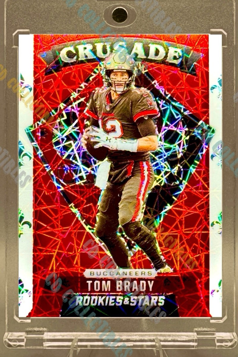 Tom Brady RARE LASER REFRACTOR CARD PANINI TAMPA BAY BUCCANEERS