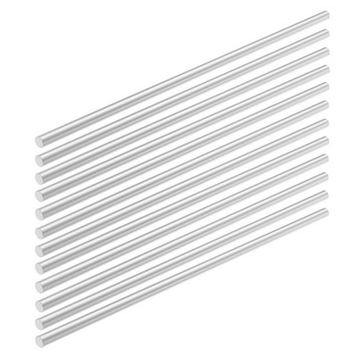 12PCS 6061 Aluminum Round Rod 10''(250mm), 1/4 ''(6mm) Diameter Aluminum Lathe ...