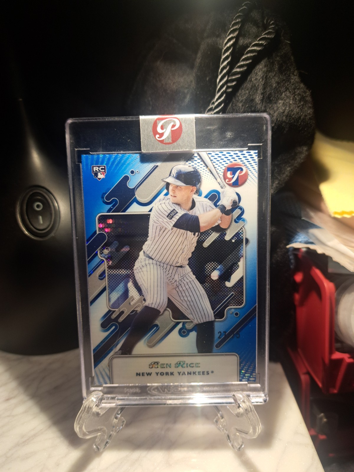 2025 Topps Pristine - Ben Rice #4 Blue Refractor /75 (RC)
